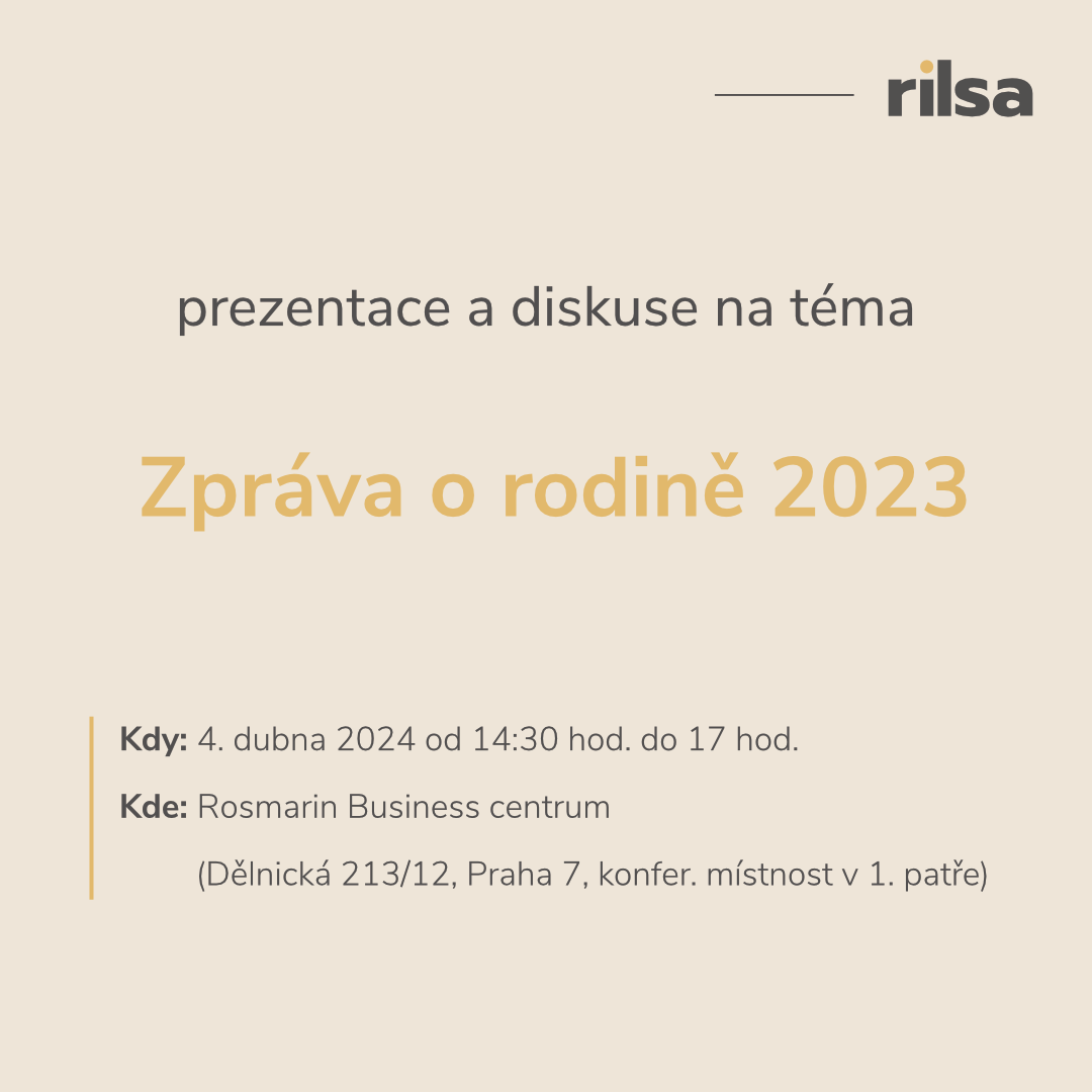 Pozvánka na veřejný seminář ke Zprávě o rodině 2023