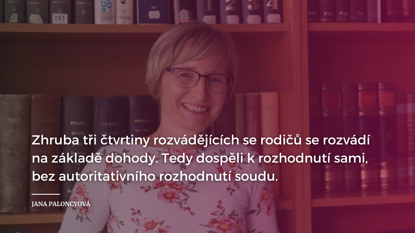 Výzkumná pracovnice RILSA pro ČRo Plus o rozvodech