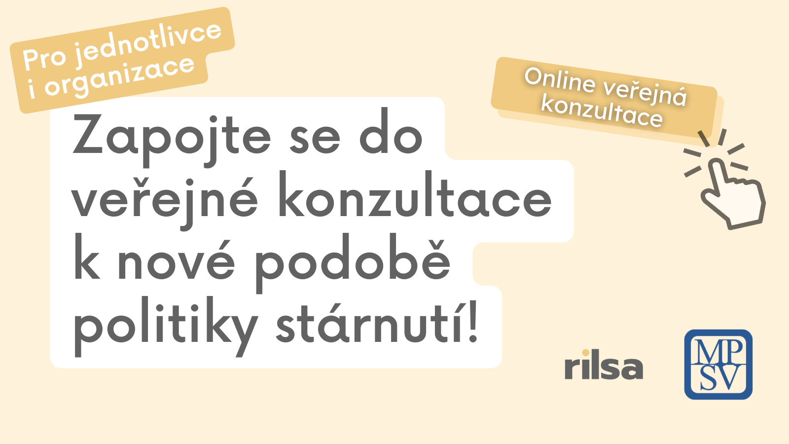Zapojte se do veřejné konzultace k nové podobě politiky stárnutí