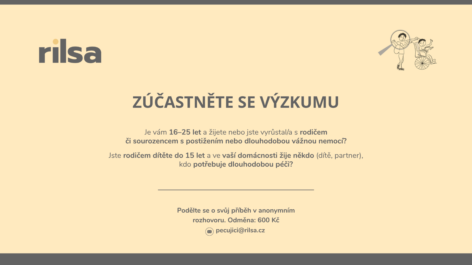 RILSA hledá respondenty z řad pečujících