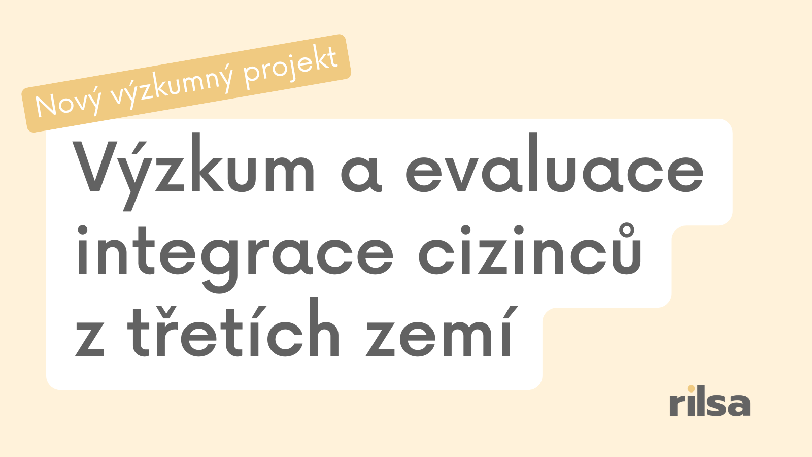 Projekt RILSA věnovaný integraci cizinců z třetích zemí v ČR