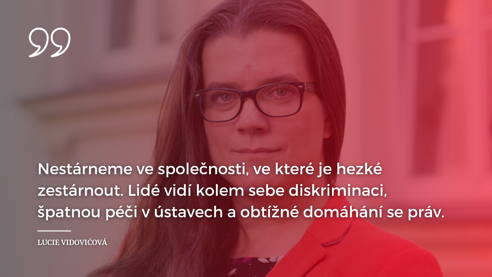 Lucie Vidovićová o sociálních a ekonomických aspektech stárnutí