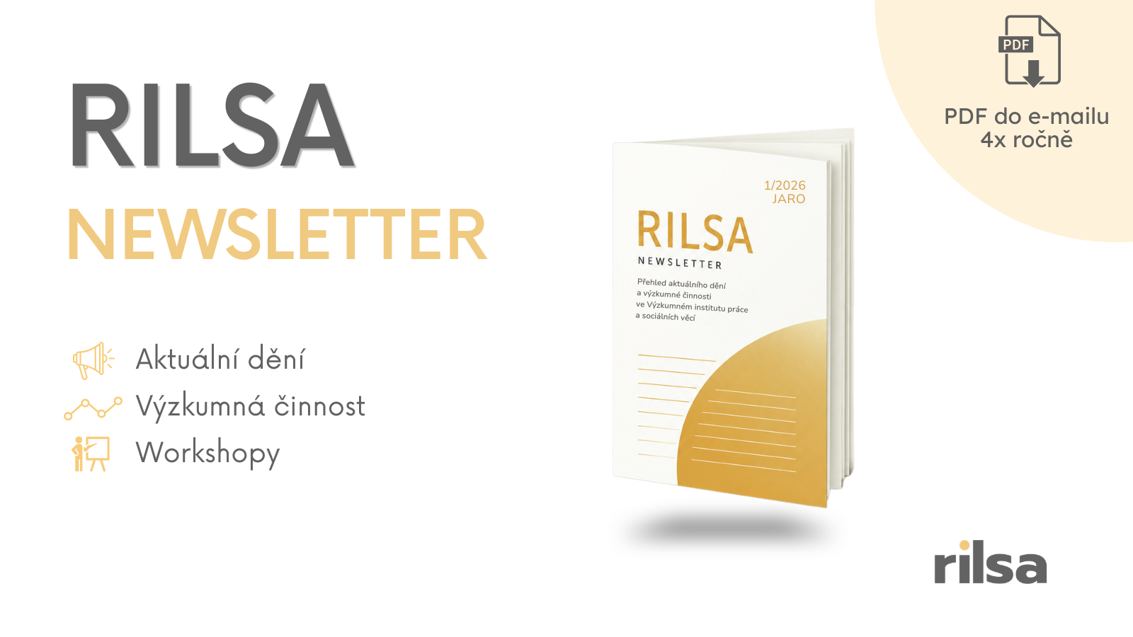 RILSA začíná vydávat newsletter