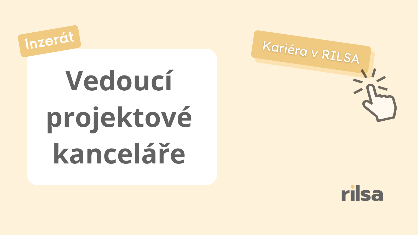 Výběrové řízení na pracovní pozici vedoucí projektové kanceláře