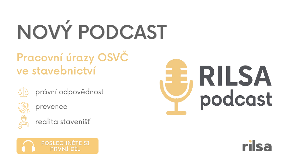 Nový podcast RILSA: Pracovní úrazy OSVČ ve stavebnictví